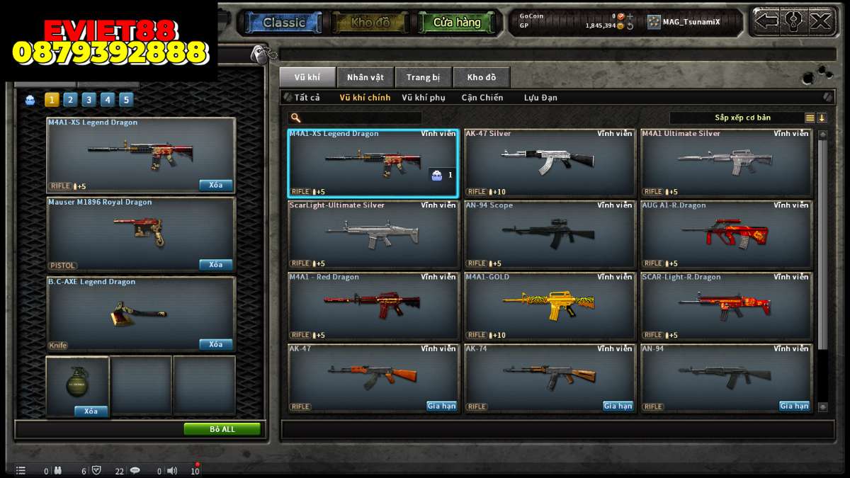 shop acc cf uy tin gia re
